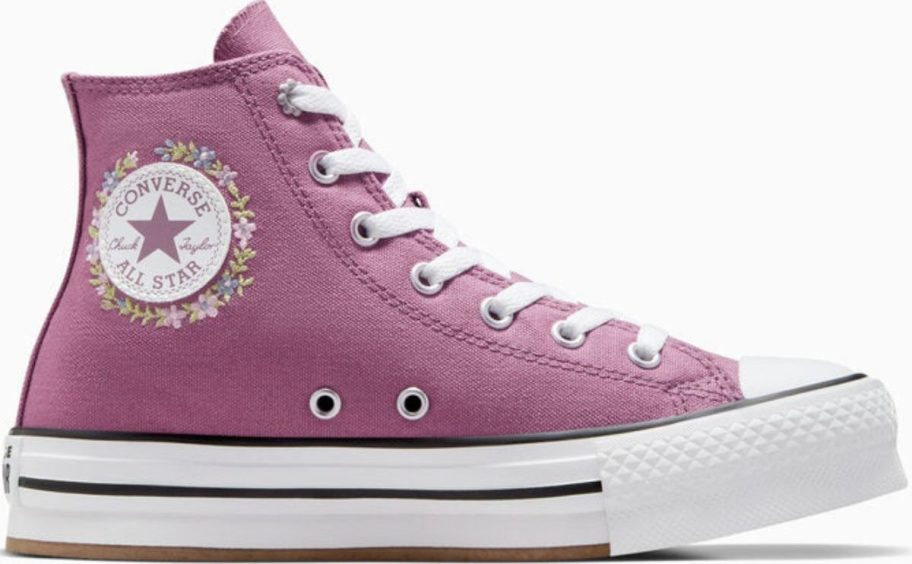 Stock image of Converse Chuck Taylor All Star Platform Feline Florals Kids Shoes