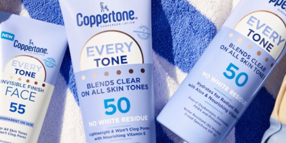 Coppertone Every Tone Sunscreen Only $4 Shipped on Amazon (Regularly $9)