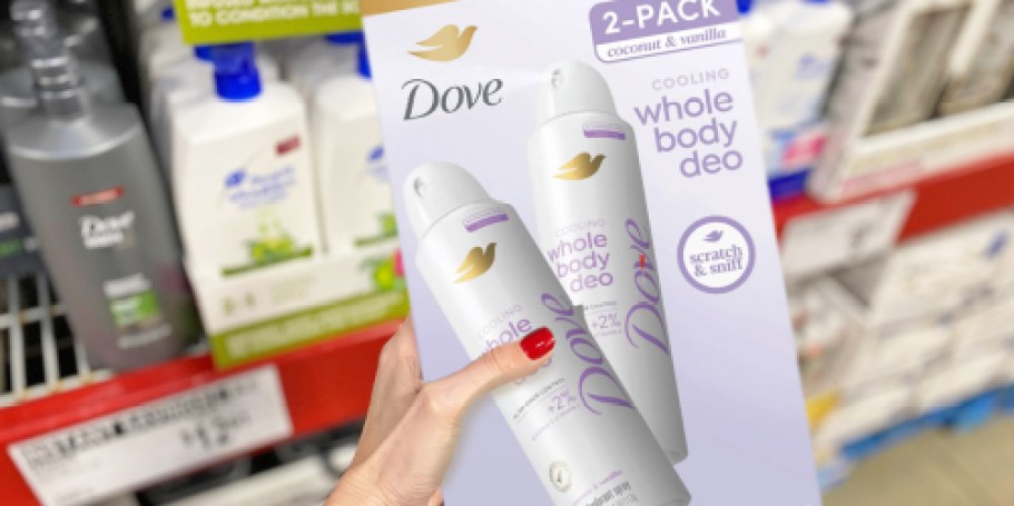 FREE Dove Whole Body Deodorant Spray 2-Pack After Cash Back at Sam’s Club ($19 Value!)