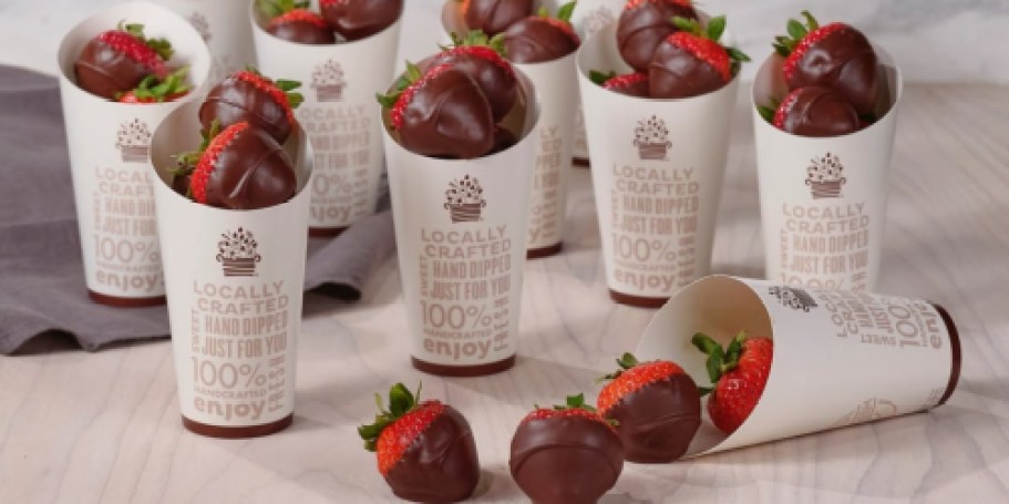 FREE Edible Arrangements Chocolate Dipped Fruit Cone