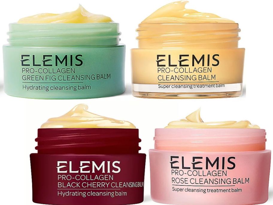 4 jars of Elemis Cleansing Balm