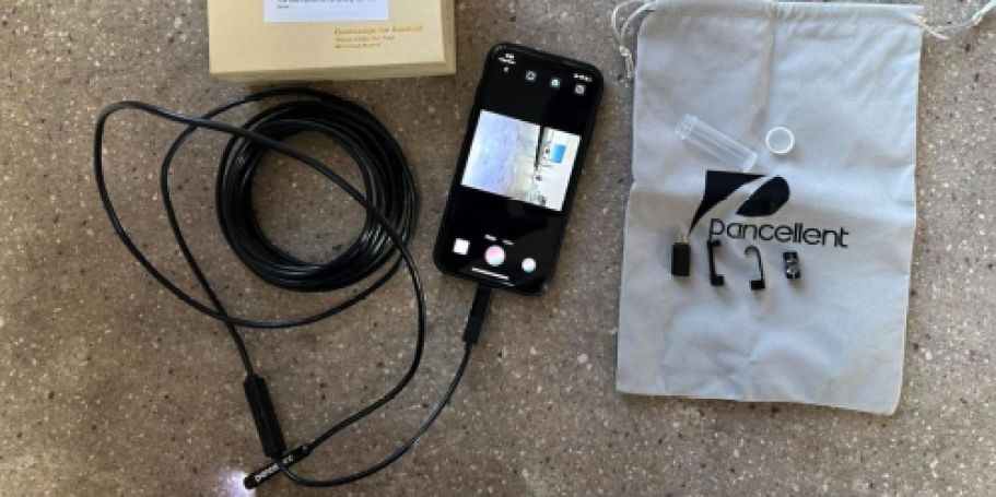 Smartphone Endoscope w/ Hook & Attachments Only $14 Shipped on Amazon