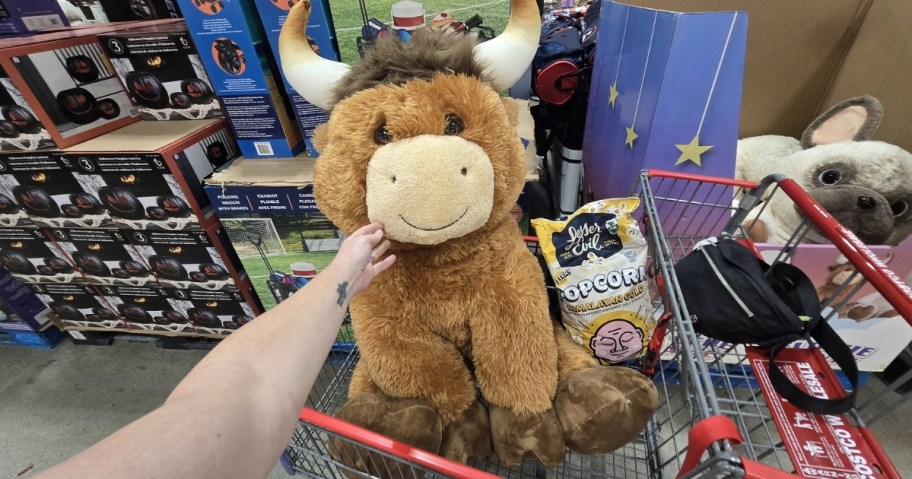 53" Jumbo highland cow Plush at costco