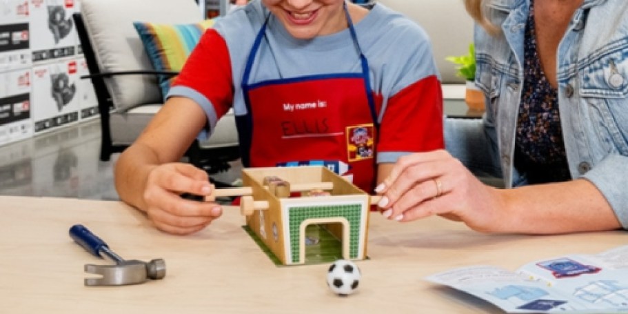 FREE Lowe’s Kids Workshop on 7/19 – Register Now to Make a Messi Soccer Shootout