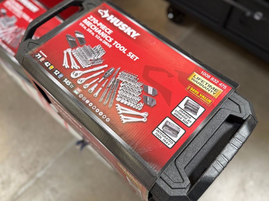 A Husky 207 Tool Set in a box