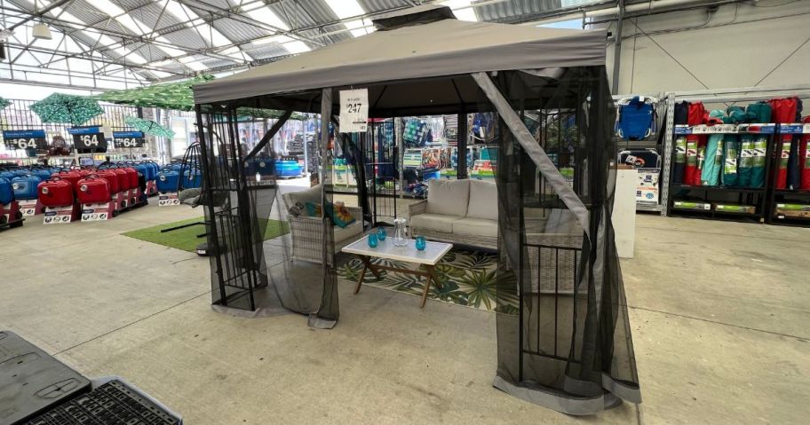 A Mainstays 10x10 Easy Assembly Gazebo