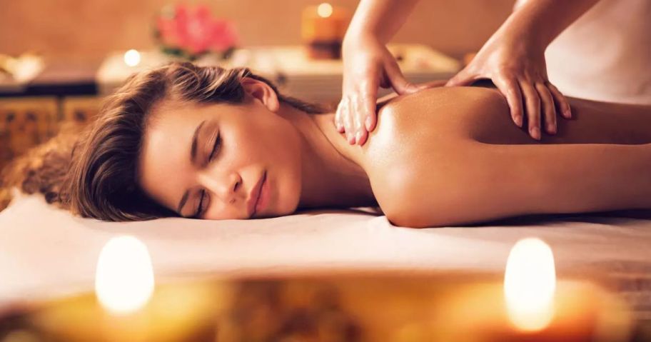 woman getting a massage