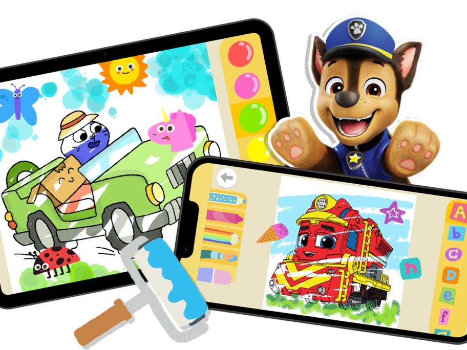 Paw Patrol drawing app from Piknik