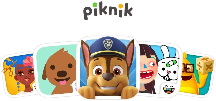Images of the apps you get with a piknik subscription