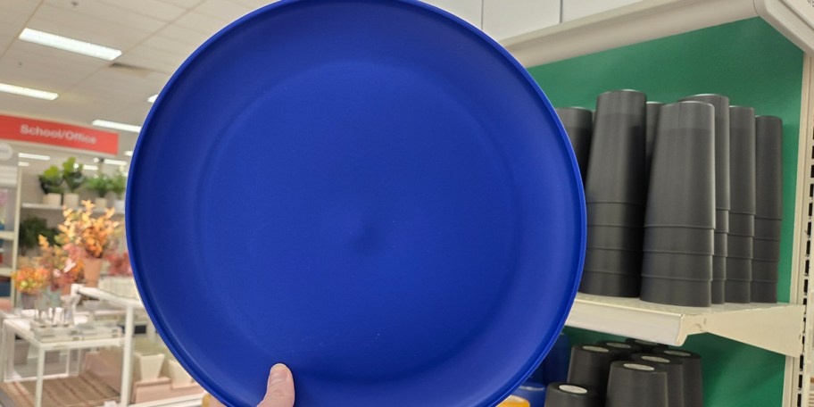 Room Essentials Dinner Plate in Cobalt Blue