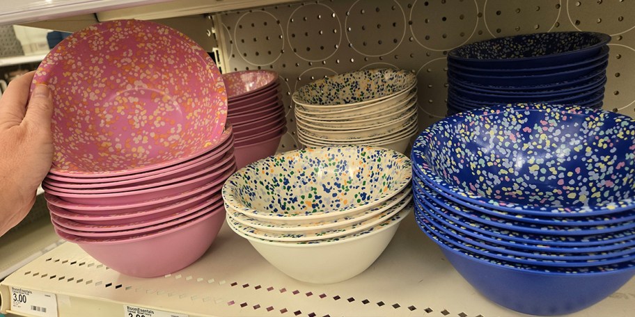 Room Essentials Plastic Terrazzo Bowls at Target