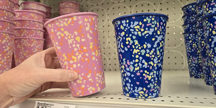 Room Essentials Plastic Terrazzo Tumblers on Target