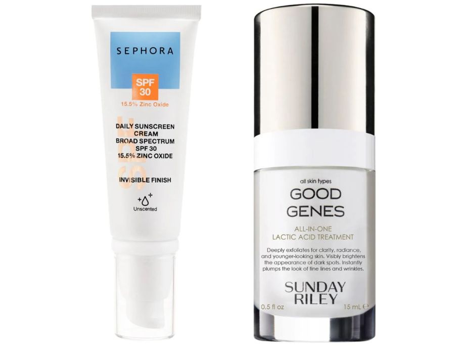Sephora Sunscreen and Sunday Riley