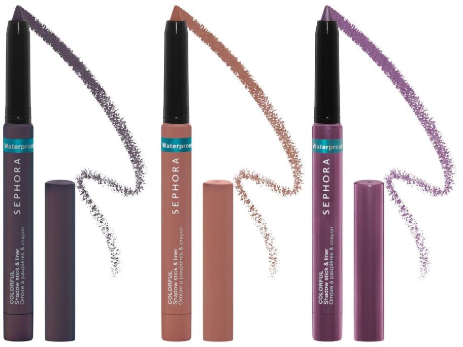 3 Sephora Waterproof eyeliner pencils