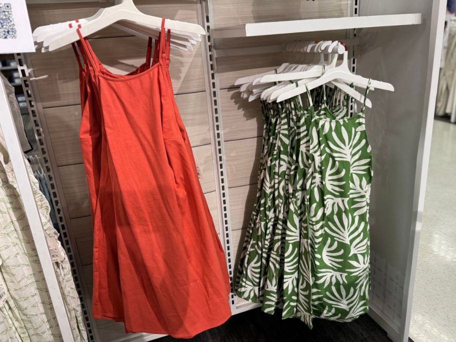 A New Day Women's Halter Mini Dresses on hangers at Target