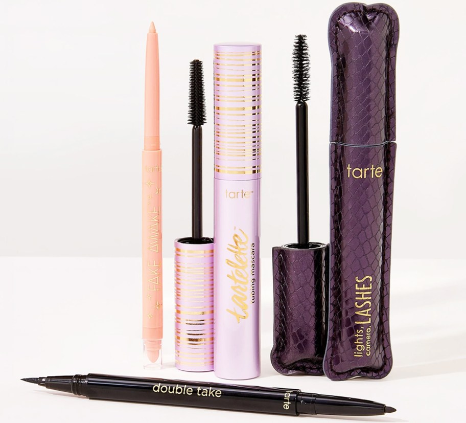 two tubes of mascara and two eye liners