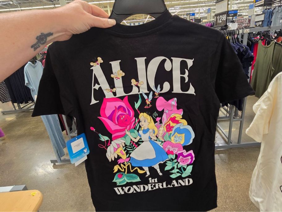 An Alice in Wonderloand graphic tee