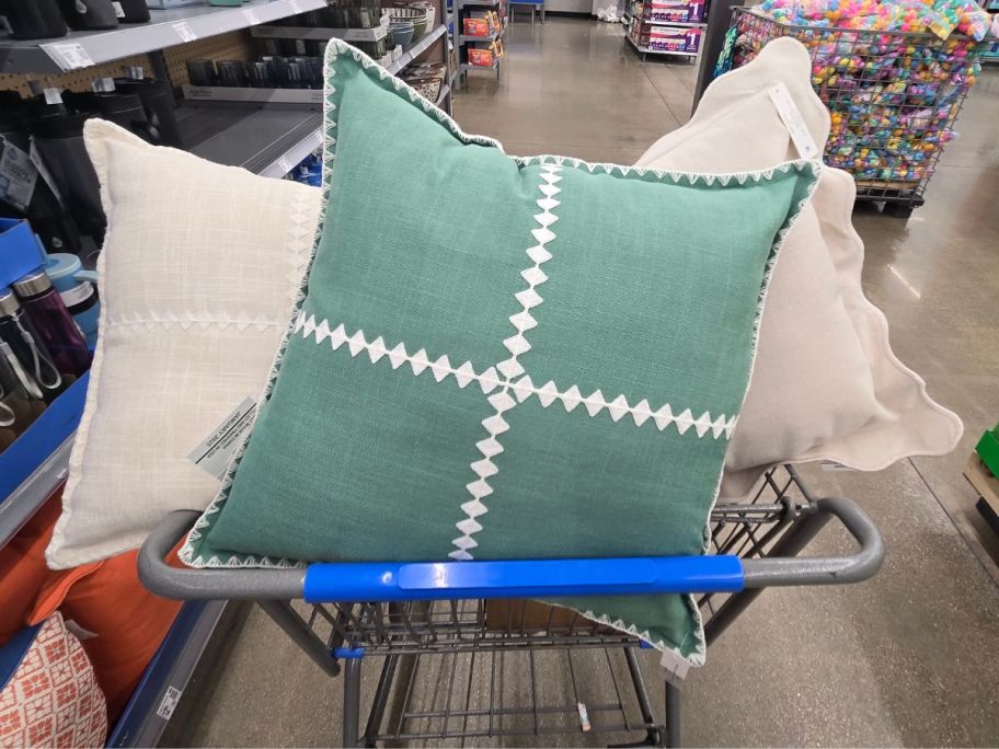 Mainstays by Becky G. & Alejandra Decorative Pillows in cart in store