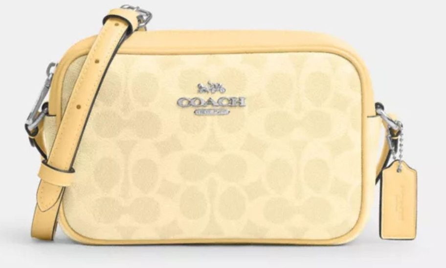 yellow Coach Mini Jamie Camera Bag