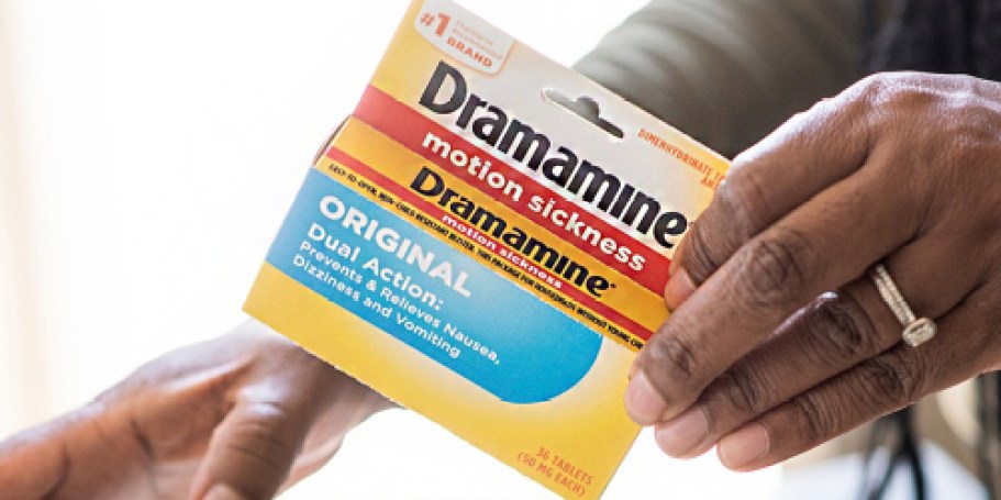 Dramamine Motion Sickness Relief 36-Count Just $3.84 Shipped on Amazon (Reg. $12)