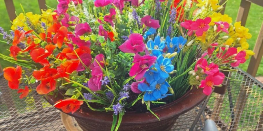 Artificial Flowers from $13.99 on Amazon (Reg. $28) | Tons Of Color Choices!