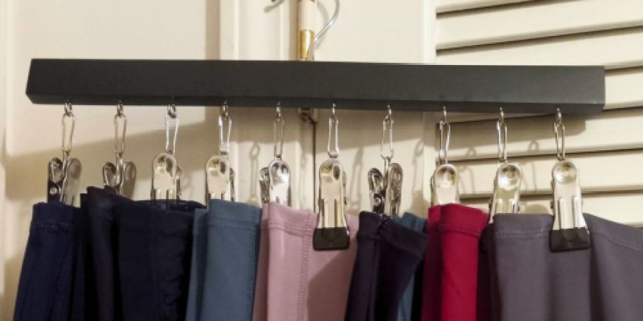 Leggings Organizer 2-Pack Just $8.44 on Amazon | Holds 10 Pairs!