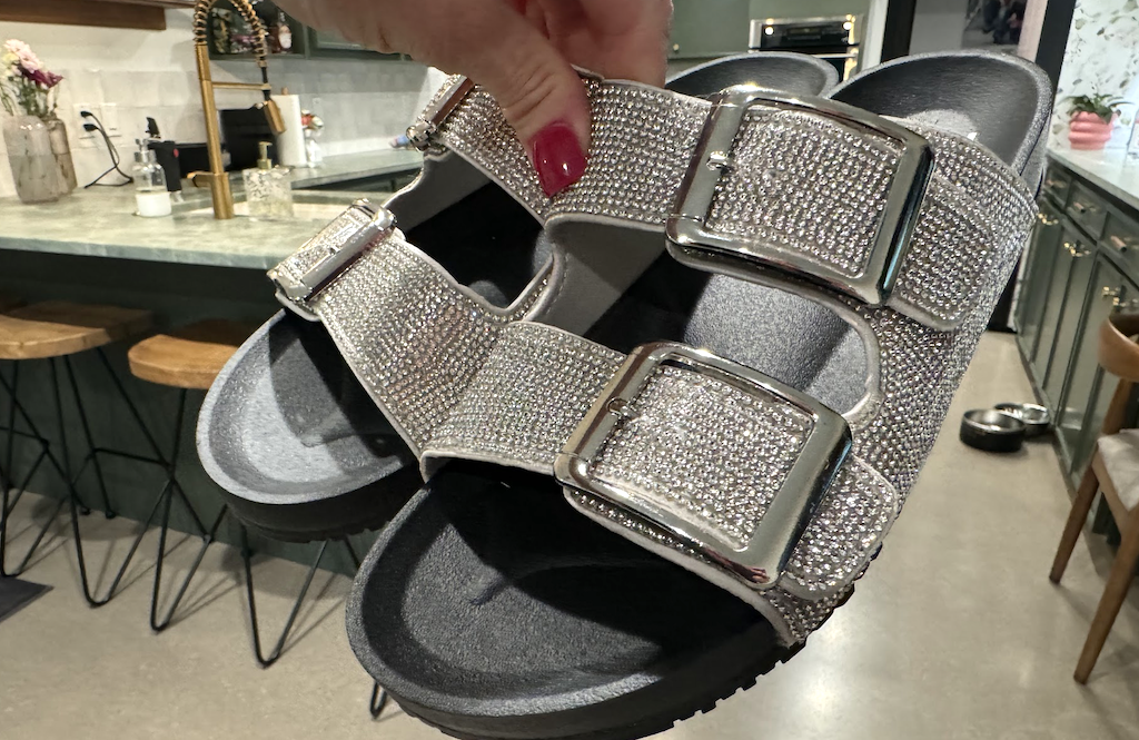 Madden NYC sandals with bling
