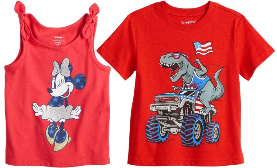 two red kids tops