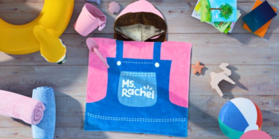 Get 50% Off Kids Ms. Rachel Hooded Towels on Amazon | Styles from $8.99!