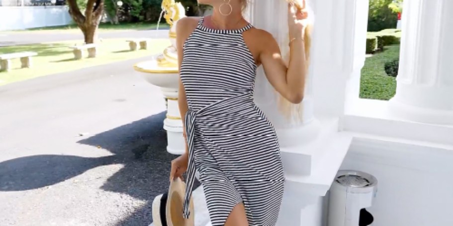 Summer Midi Dress Only $16 on Amazon (Reg. $36) | TONS of Color Choices!