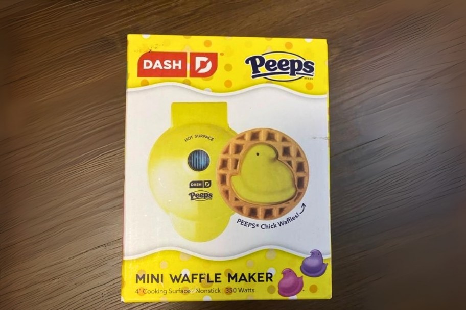 Dash x Peeps Mini Waffle Maker in chick