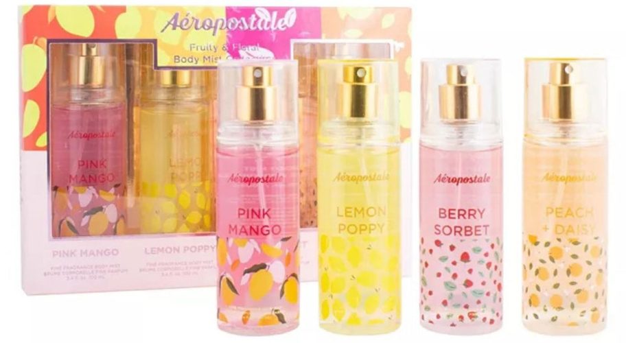 Aeropostale Fruity & Floral Body Mist Coffret 4-Piece