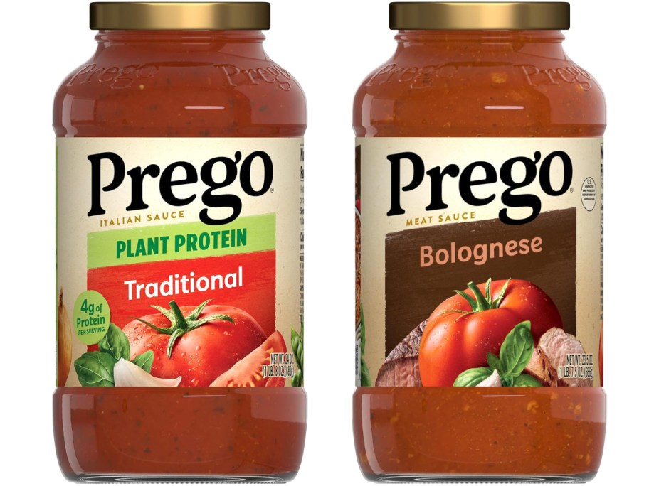 stock image of prego protein and bolagnese sauce