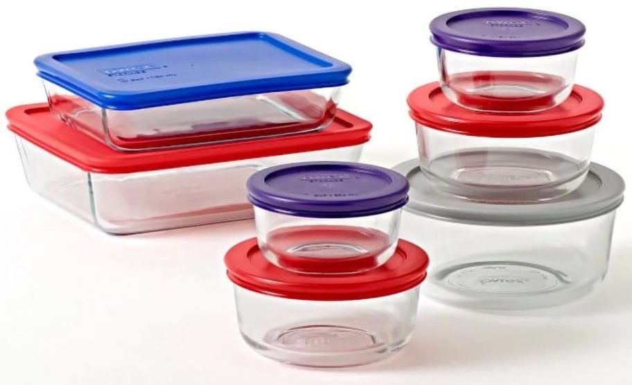Pyrex Simply Store Glass 14-Piece Storage Container Set