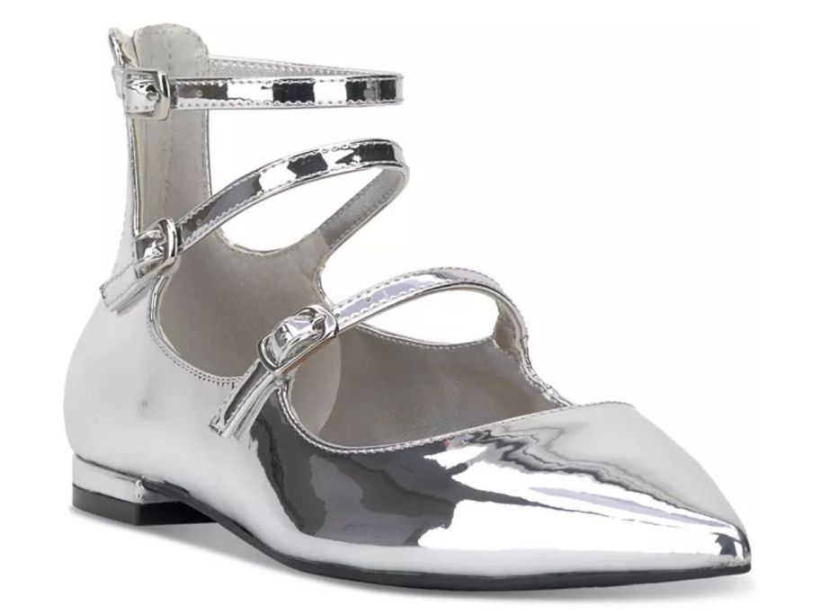 silver I.N.C. International Concepts Valan Triple-Strapped Flat