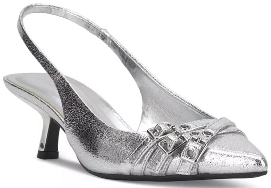 silver I.N.C. International Concepts Women's Capeka Slingback Pump