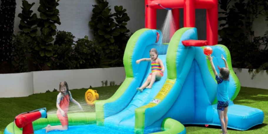 HUGE Inflatable Water Slides from $195 Shipped on Amazon (Air Blower Included!)
