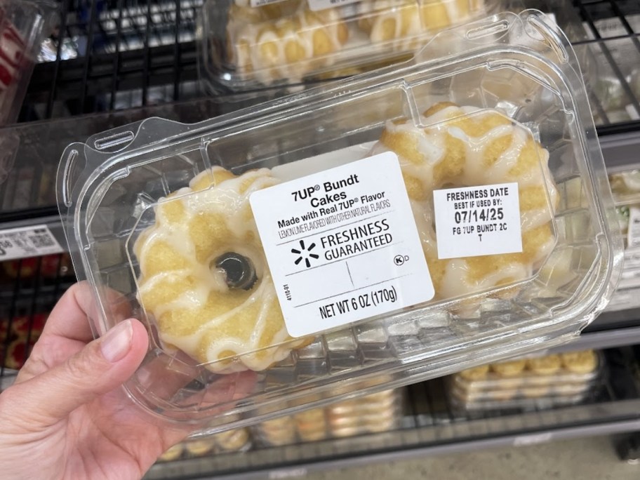 package of 7UP Mini Bundt Cakes at walmart