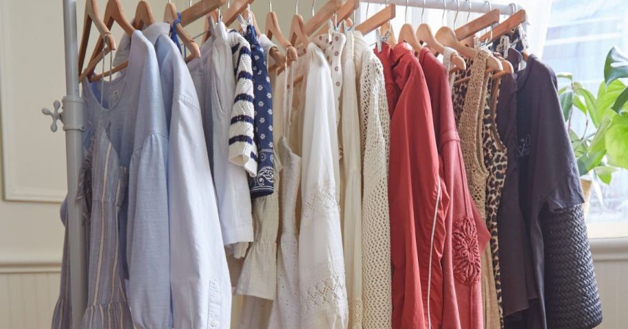 A rack of Aerie Clothing