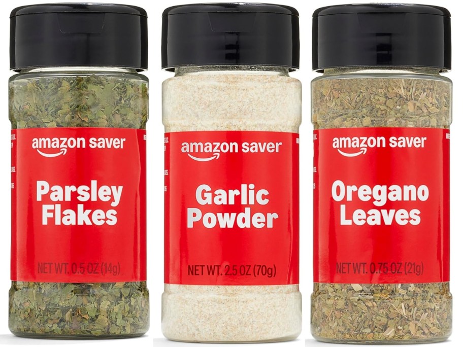 amazon saver parsley, garlic powder, and oregano leaves spices