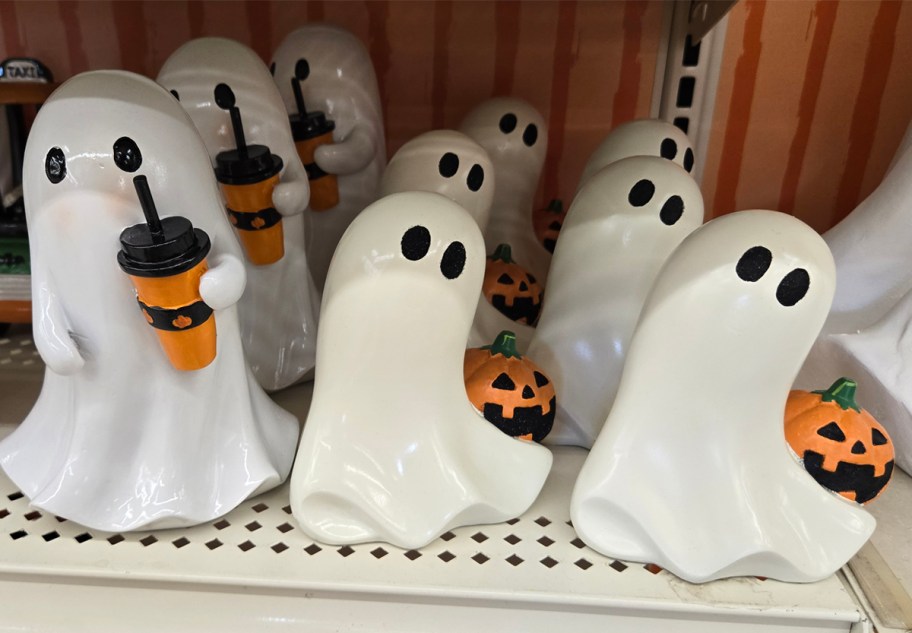 Ashland Ghost with Travel Cup and White Ghost with Jack-O'-Lantern