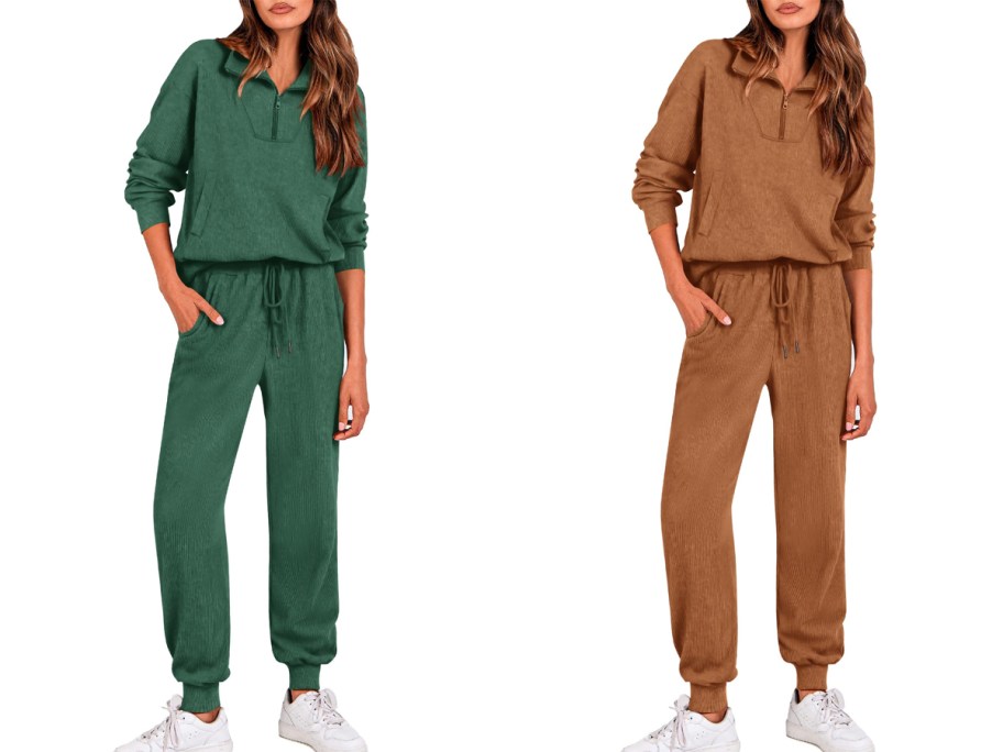 BTFBM Track Suit 2-Piece Set being worn by models