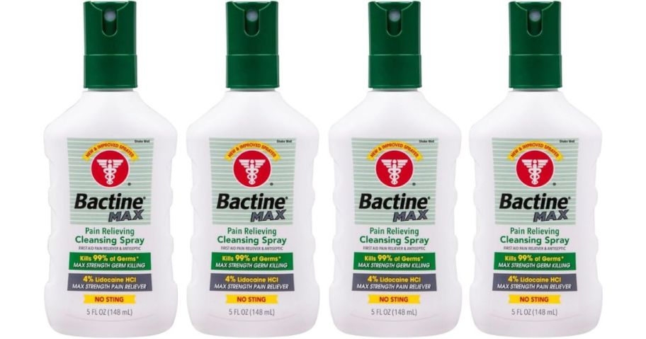 Stock images of 4 Bactine Max Sprays