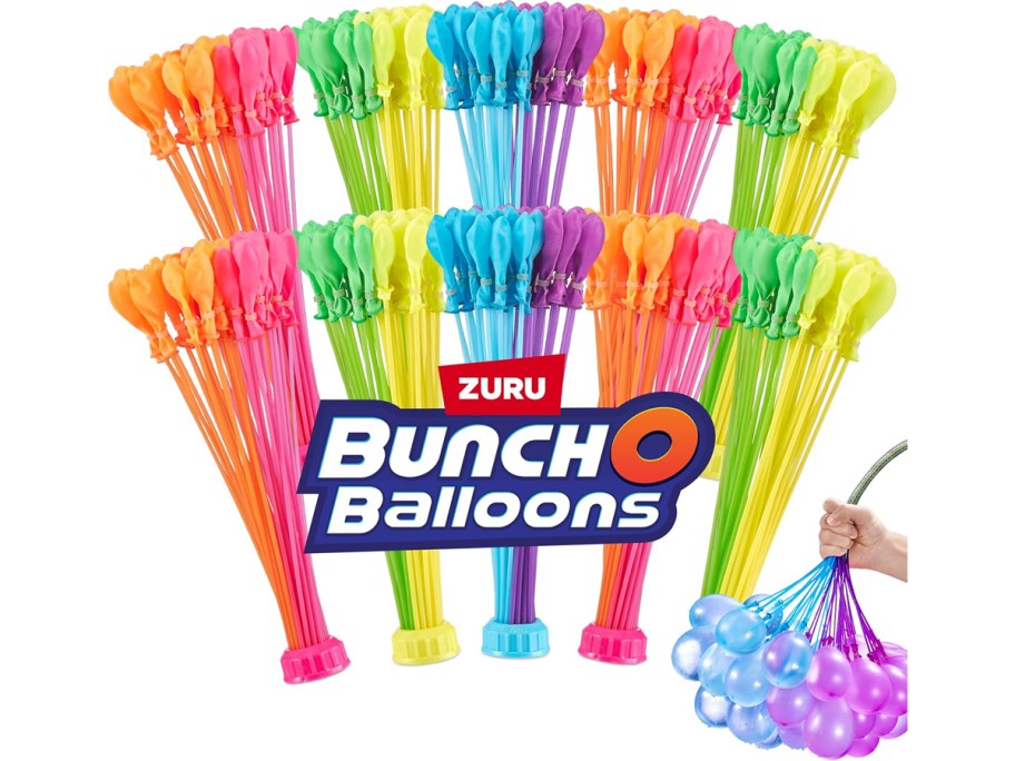 10 colorful stems of Bunch O Balloons water balloons