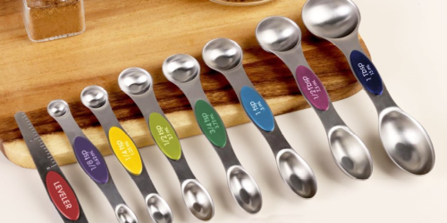 Magnetic Measuring Spoons 8-Piece Set Only $6.99 on Amazon