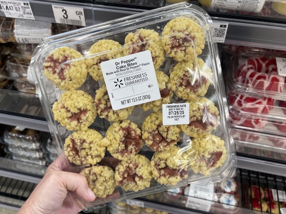 package of dr pepper cake bites in walmart