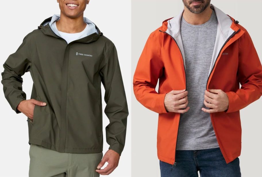 Stock images of two men wearing free country jackets