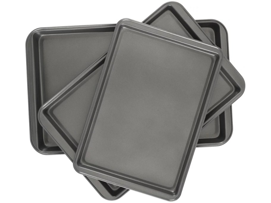 stock image of GoodCook Nonstick Steel Cookie Sheet 3-Piece Set