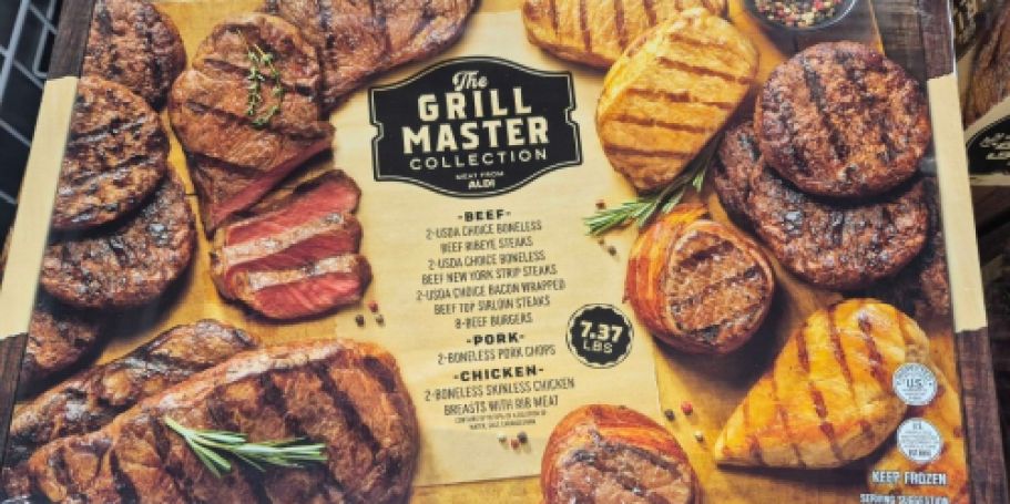 ALDI Grill Master Meat Box Only $64.99 – Over 7lbs of Steak, Burgers, Chicken & More!