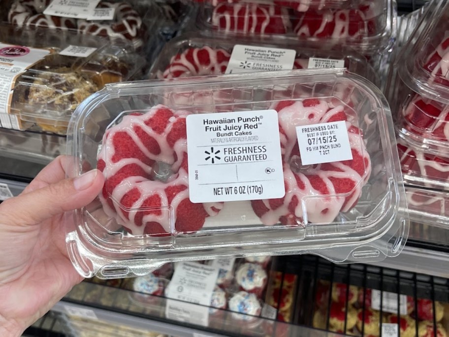 package of Hawaiian Punch Mini Bundt Cakes at walmart